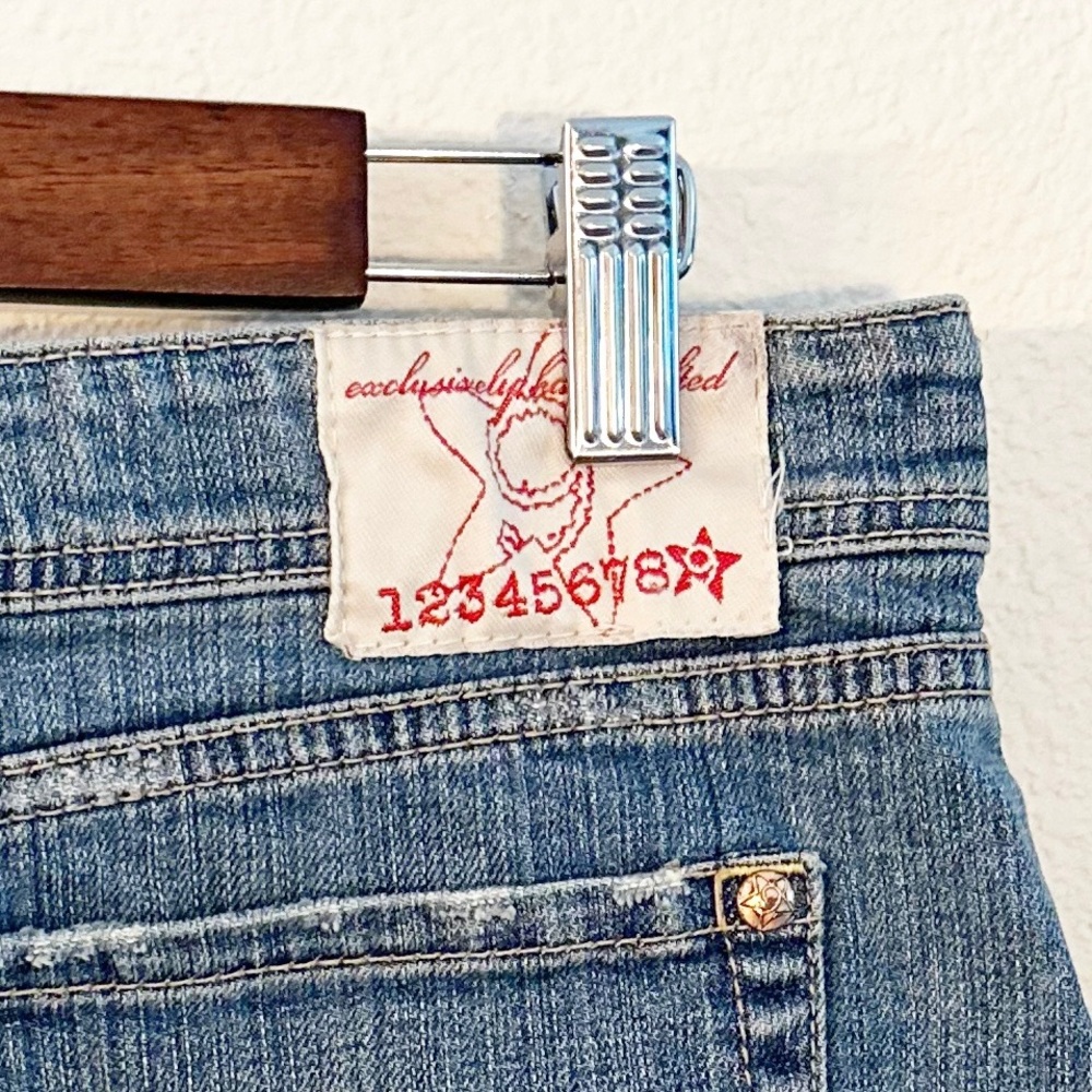 123456789 Brand Y2K Denim Mini Skirt Size 13 - Picture 4 of 6
